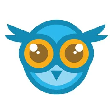 Owl Head Mascot Vector Illustration Stock Illustration