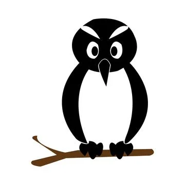Owl icon Illustrazione stock