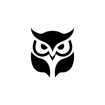 Owl icon logo design template isolated illustration Stock Illustration