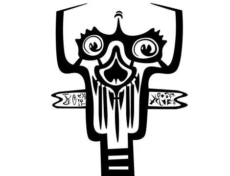 Owl Idol: The Mystic Path Indicator Stock Illustration