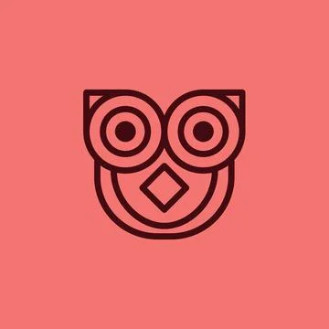 Owl Logo Design Illustration vector for digital and print design Stock Illustration