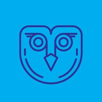Owl Logo Design Illustration vector for digital and print design Stock Illustration