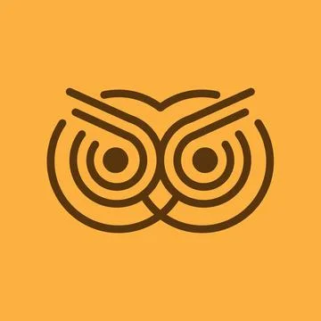 Owl Logo Design Illustration vector for digital and print design Stock Illustration