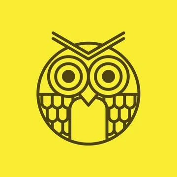 Owl Logo Design Illustration vector for digital and print design Stock Illustration