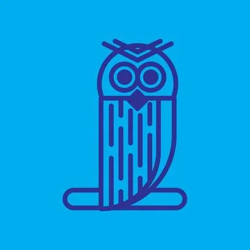 Owl Logo Design Illustration vector for digital and print design Stock Illustration