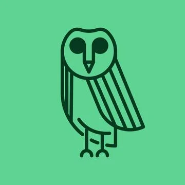 Owl Logo Design Illustration vector for digital and print design Stock Illustration