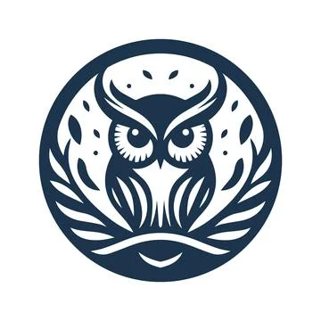 Owl logo design template Stock Illustration