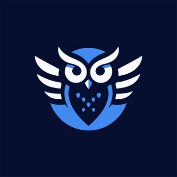 Owl logo design template Stock Illustration