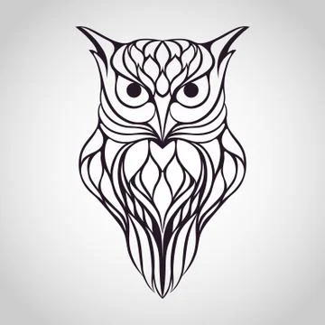 Owl logo Stock Illustration