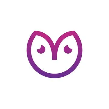 Owl logo vector icon Illustrazione stock