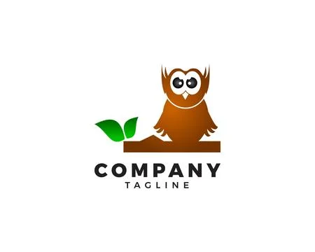Owl logo vector icon illustration Stock Illustration