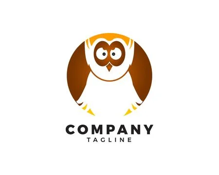 Owl logo vector icon illustration Stock Illustration