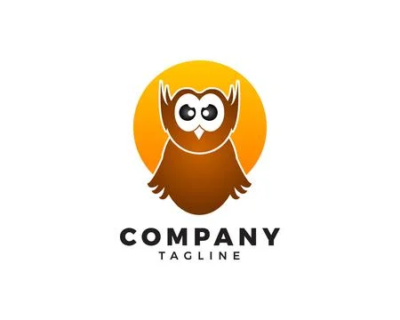Owl logo vector icon illustration Stock Illustration