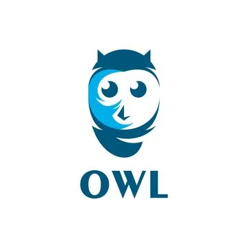 Owl mascot icon logo vector design Stock Illustration