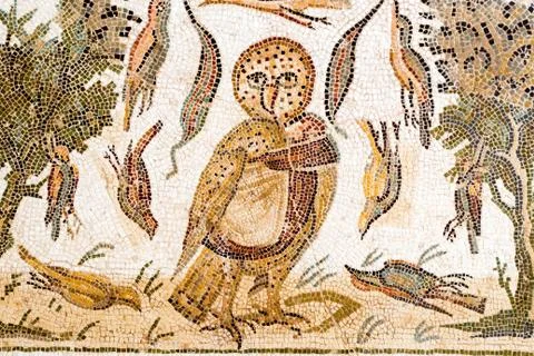Owl mosaic 스톡 사진