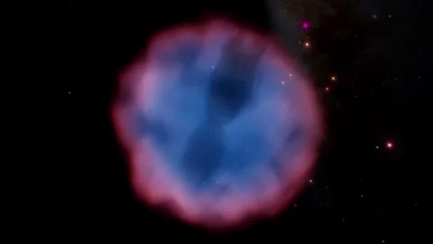 Owl Nebula (Messier 97) - Eerie Cosmic Eyes Orbit 4K 60fps Vídeos de archivo 340213583