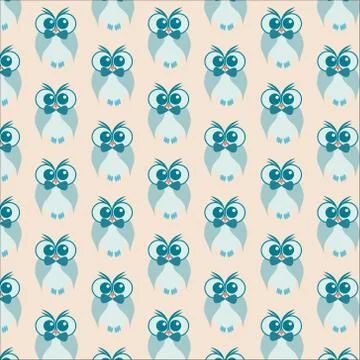 Owl pattern Stock Illustration
