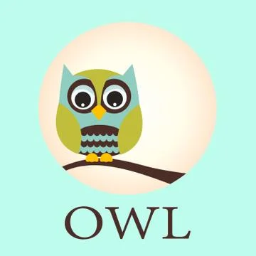 Owl pattern Stock Illustration