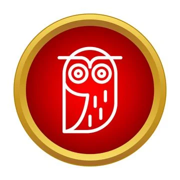 Owl representing education knowledge wisdom learning icon 库存插图