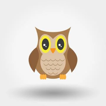 Owl. Stuffed toy Stock Illustration