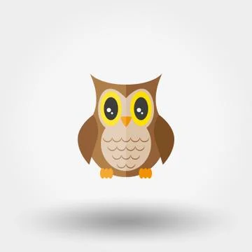 Owl. Stuffed toy Stock Illustration