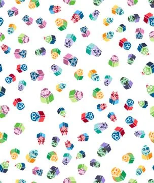 Owls hand drawn pattern Stock Illustration