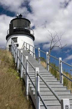 Owl's Head Lighthouse Foto stock