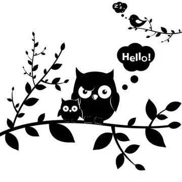 Owls Stock Illustration