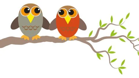 Owls Stock Illustration