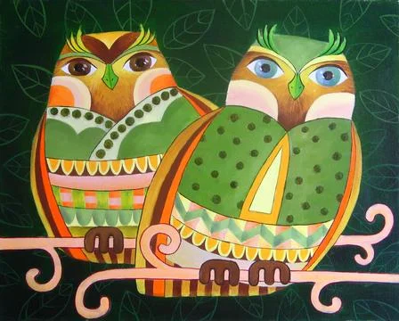 Owls Stock Illustration