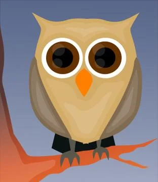 Own on a branch Stock Illustration