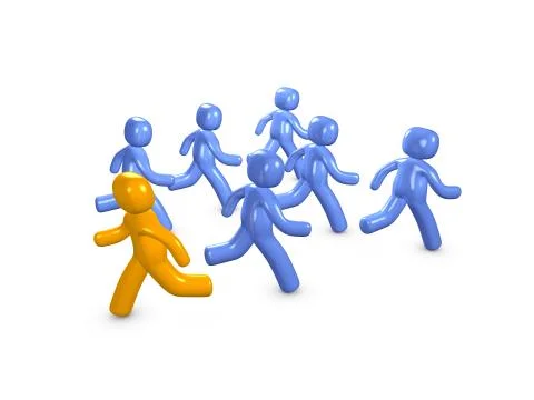 Own path Stock Illustration