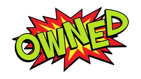 OWNED Comic Book Pop Art Explosion Burst Graphic Illustration