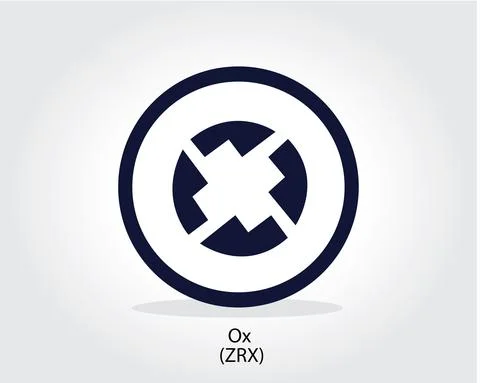 Ox coin logo cryptocurrency vector illustration Stock Illustration