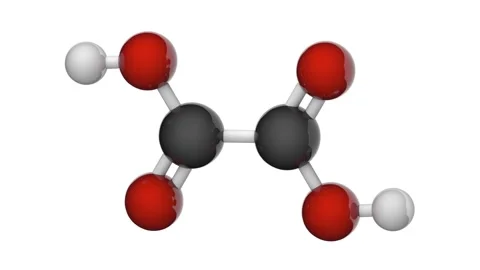 Oxalic acid. C2H2O4. Seamless loop. White background Stock Footage 154244510
