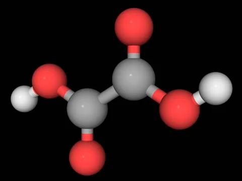Oxalic acid molecule Stockillustratie