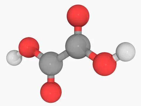 Oxalic acid molecule Stockillustratie