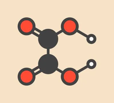 Oxalic acid molecule Stockillustratie