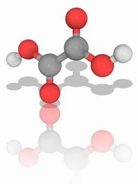 Oxalic acid organic compound molecule Stockillustratie