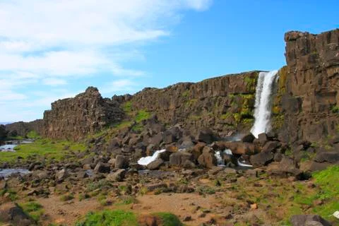Oxarafoss Stock Photos