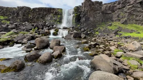 Oxararfoss 스톡 동영상 316538289