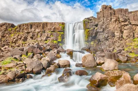 Oxararfoss Foto stock