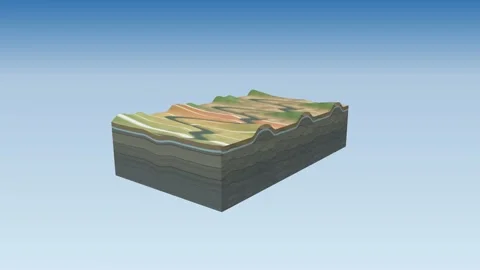 Oxbow lake clay plug abandoned channel Stock Footage 342596994