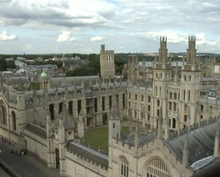 Oxford aerial view Stock Footage
