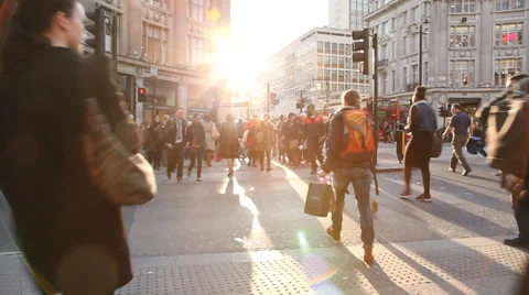 Oxford circus Stock Footage 38459325