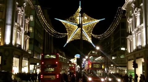 Oxford Circus At Night Vídeo Stock 10029568