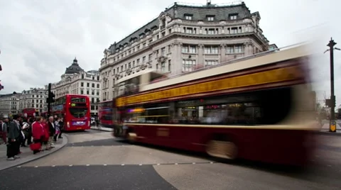 Oxford Circus panning timelapse Video stock 8658227