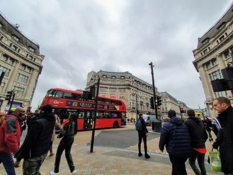 Oxford Circus Stockfoto's
