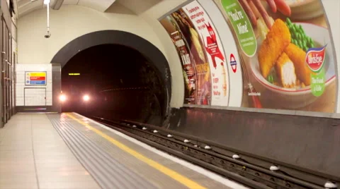 Oxford Circus train slowmotion Stock Footage 51470931