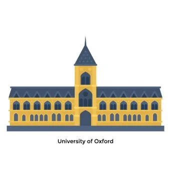 Oxford University Vector Stock Illustration